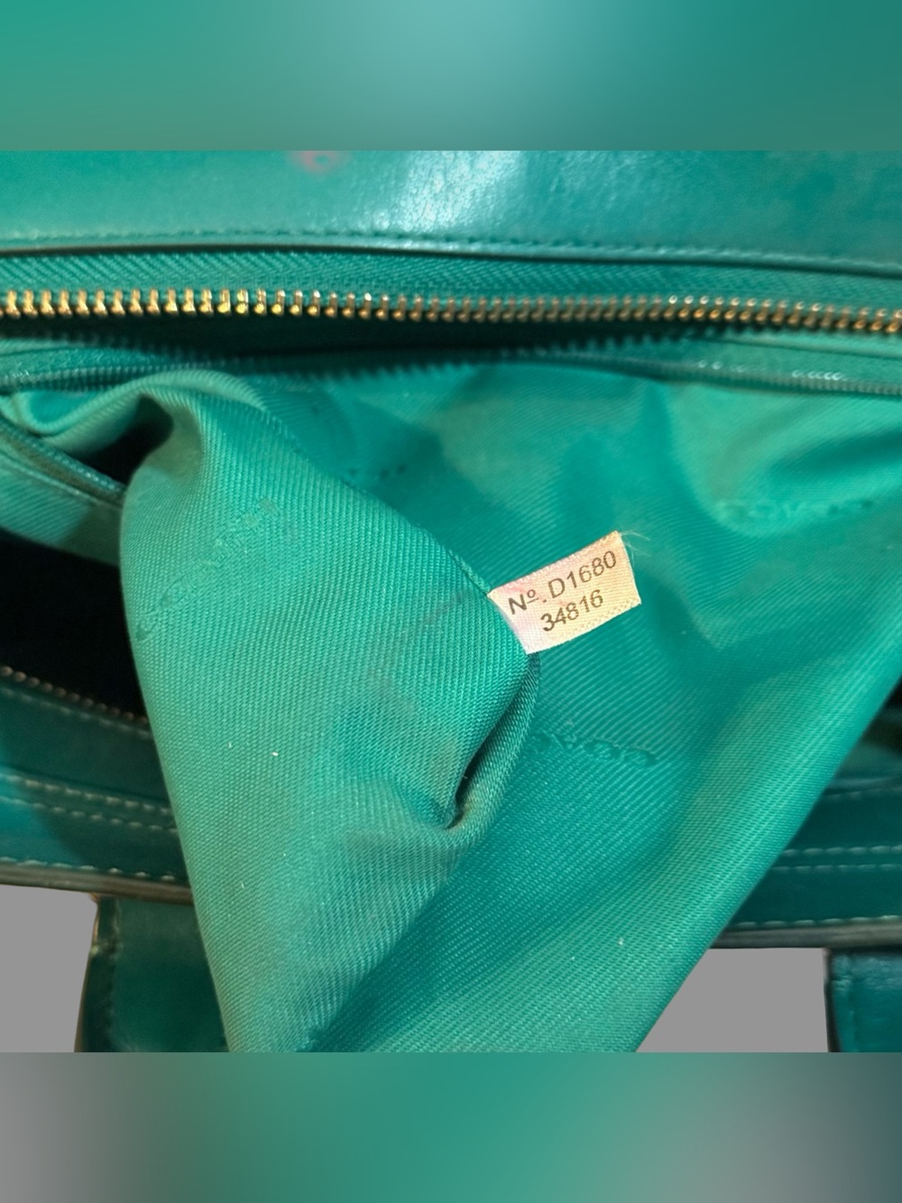 AUTHENTIC Coach Swagger 27 Satchel in Green Pebble Leather - Picture 10 of 11